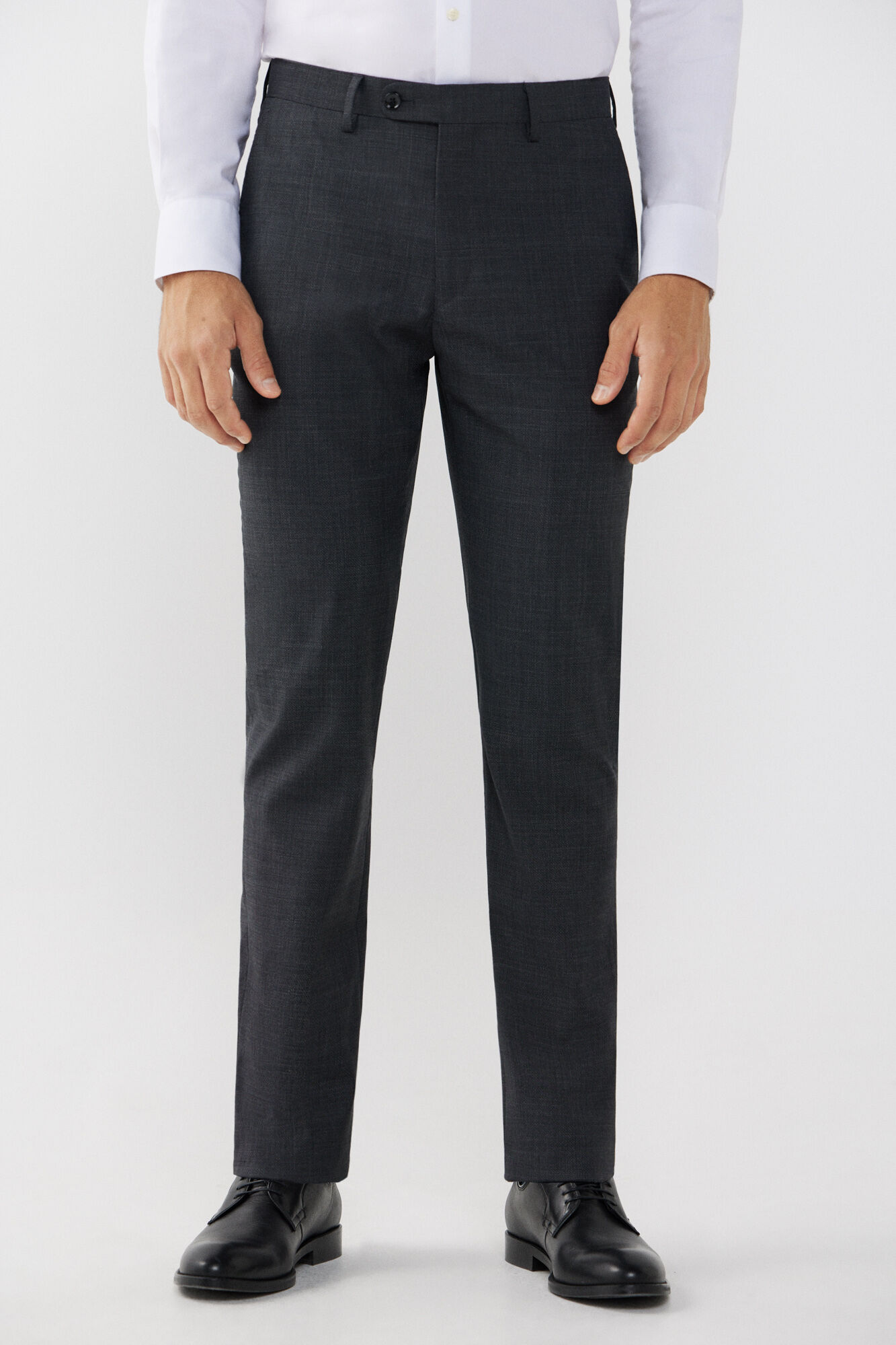 Cortefiel Grey slim fit trousers Grey