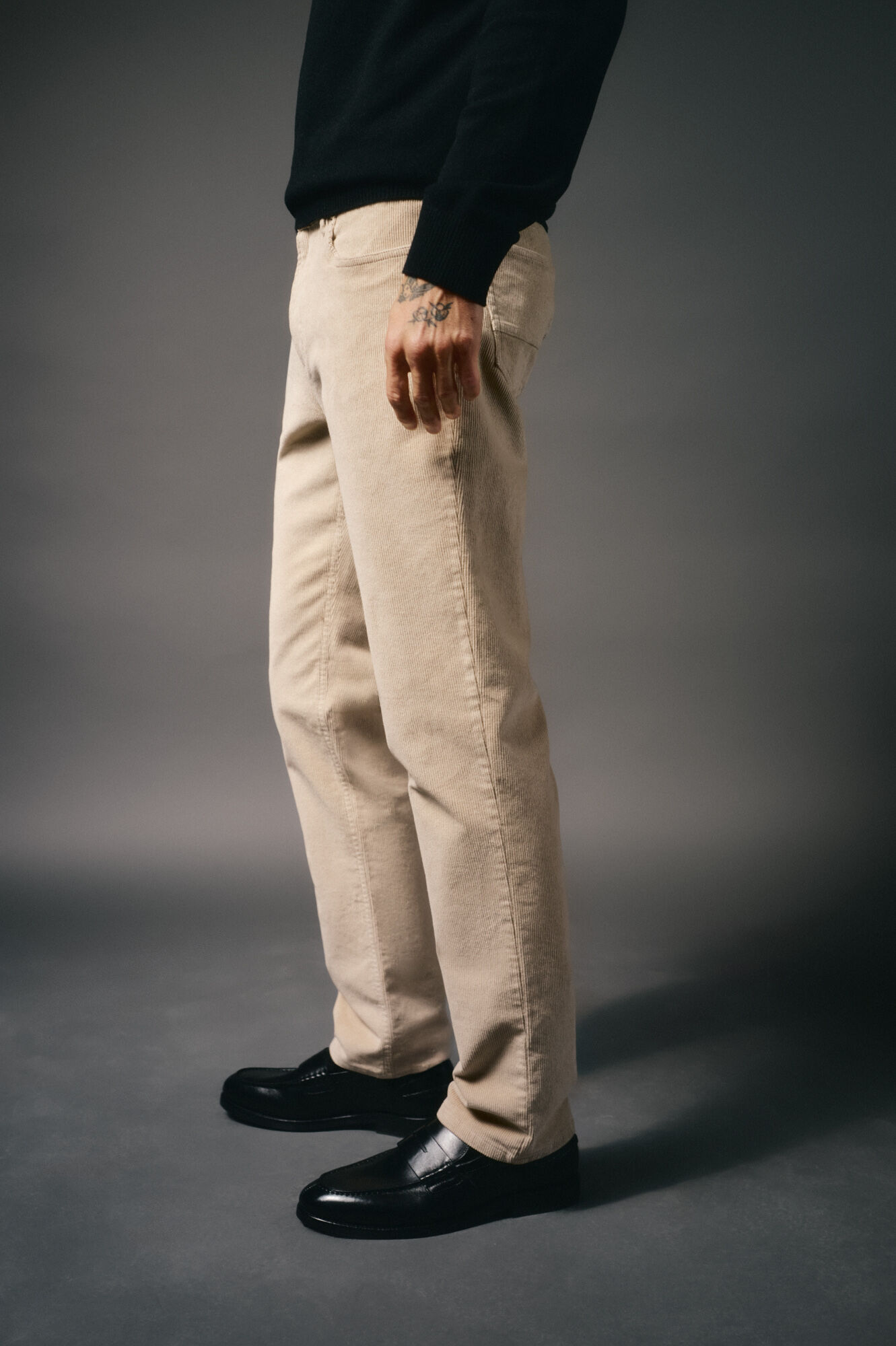 OOTO Cal&ccedil;a de pana 5 bolsos slim fit Tostado