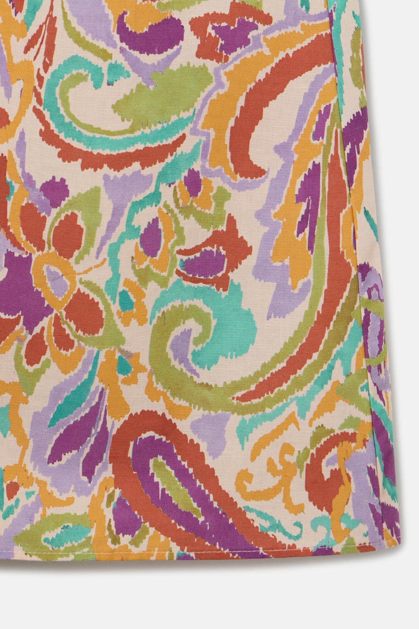 Silbon Vestido longo estampado franzido Multicolorido