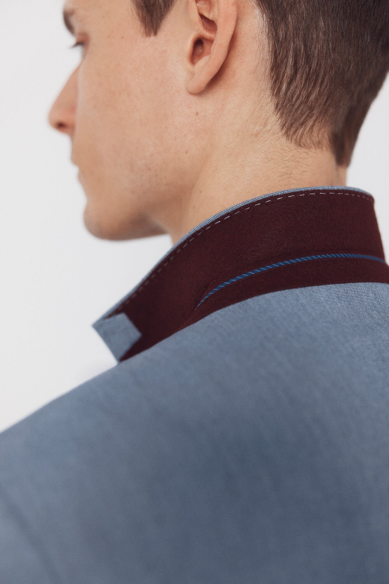 Cortefiel Azul serrilhado americano s&eacute;culo XXI Azul