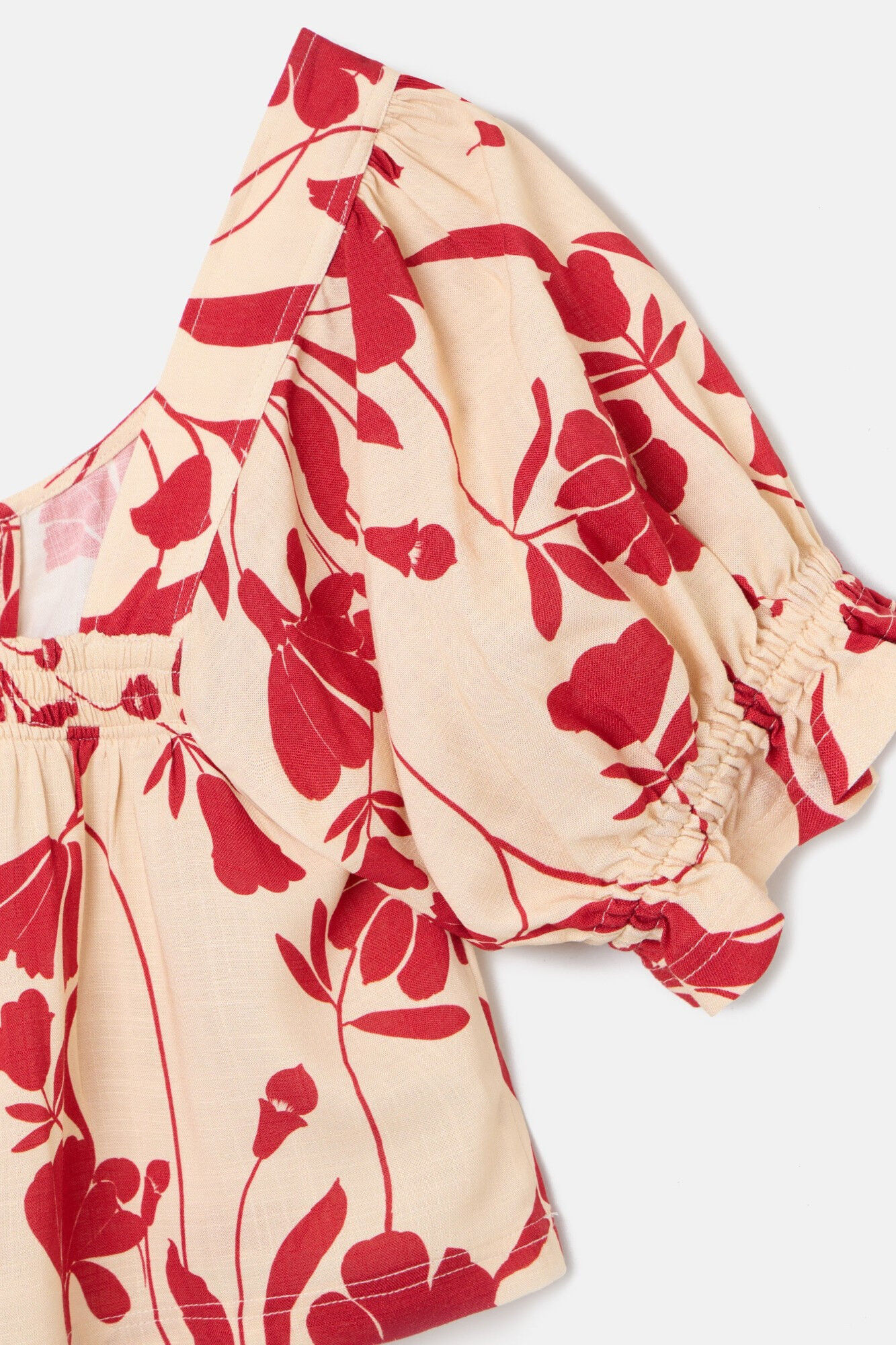 Silbon Blusa franzida  Vermelho