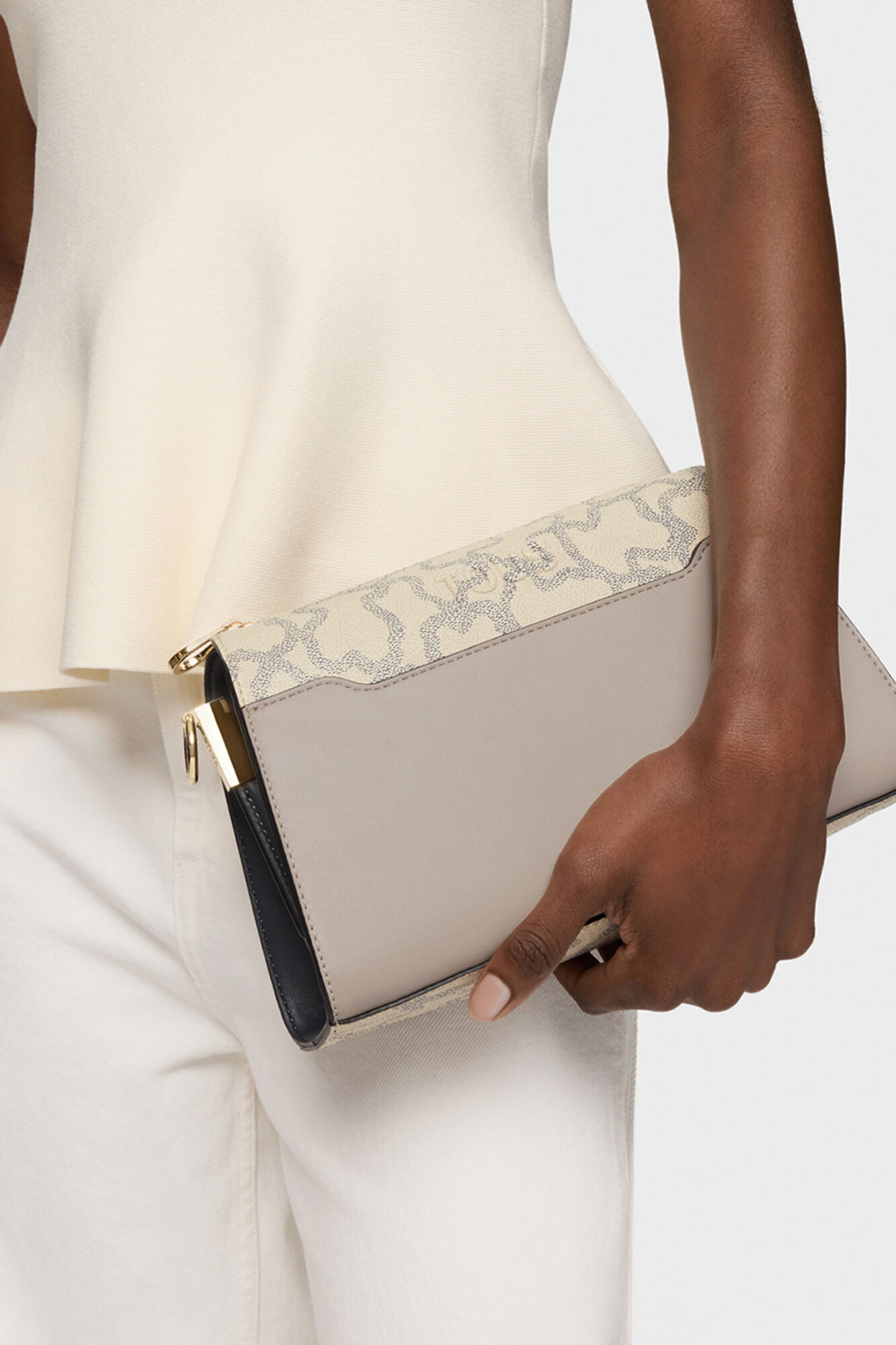 Tous Kaos Icon Medium Crossbody Bag Beige