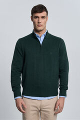 Valecuatro Camisola verde com meia fecho-&eacute;clair Verde