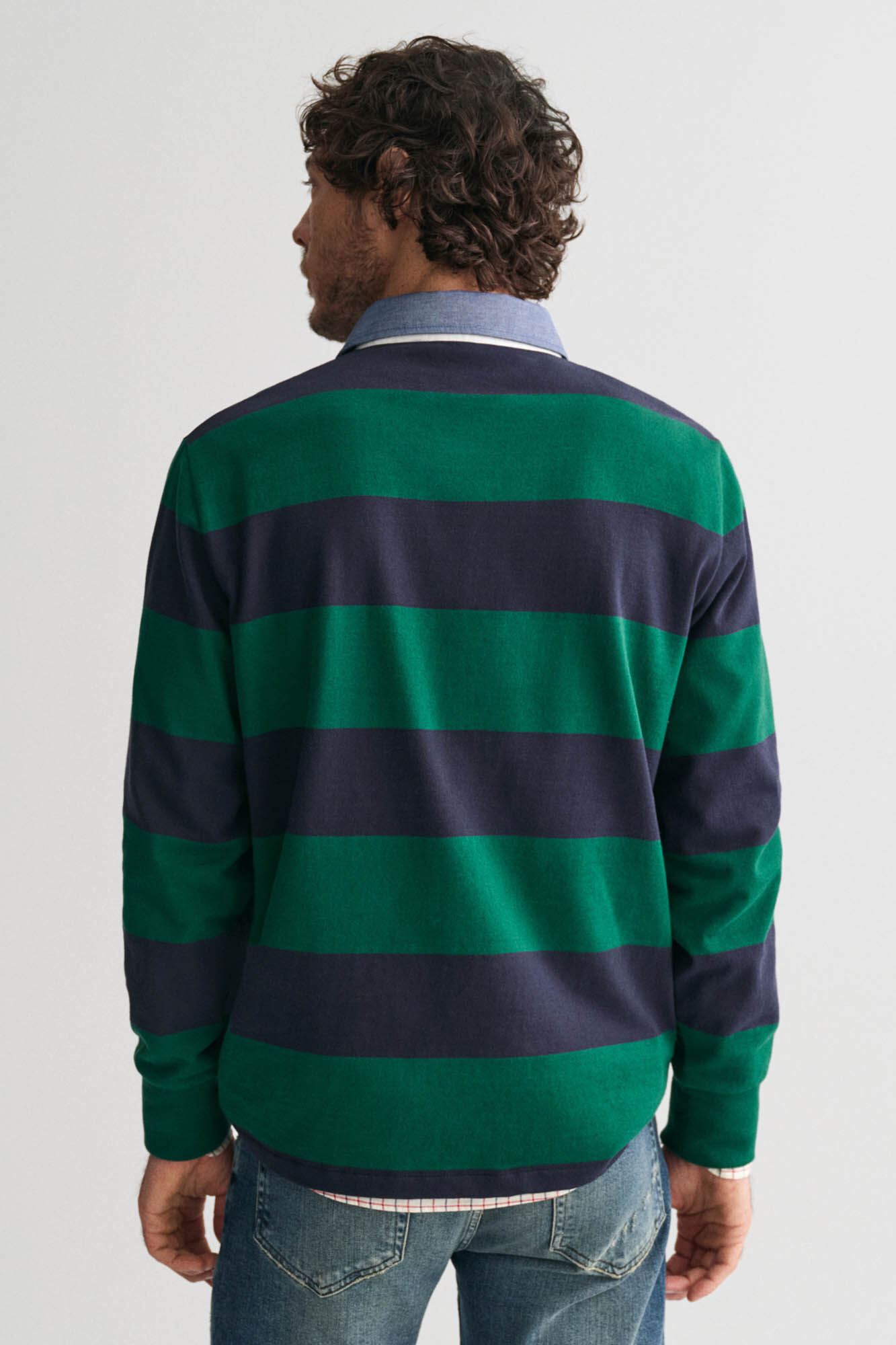 Gant striped rugger Green