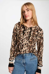 Morgan Camisola reta com capuz Multicolorido