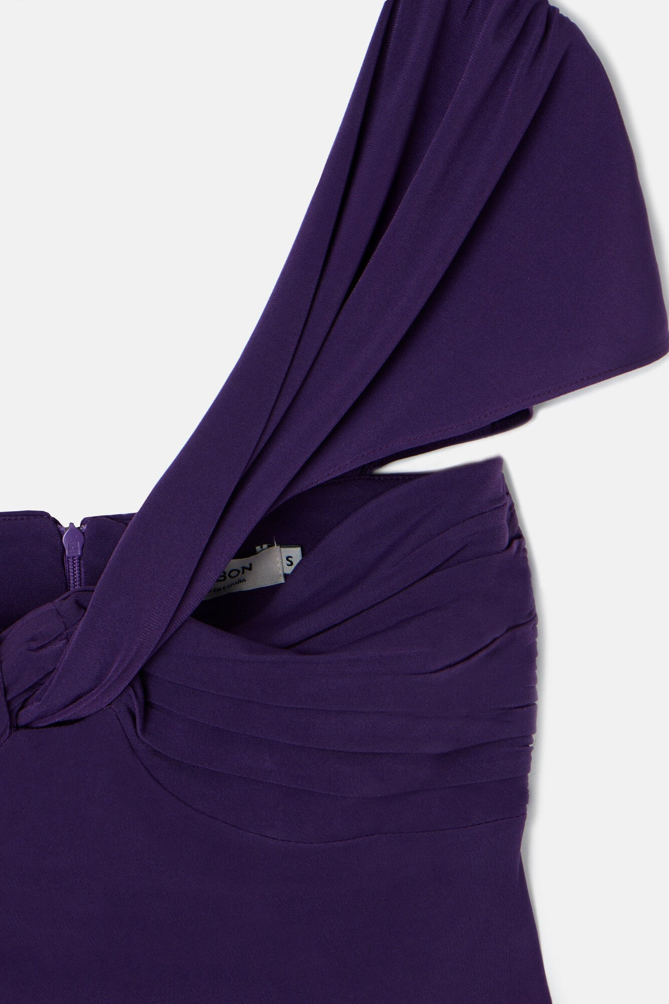 Silbon Vestido de malha assim&eacute;trico  Roxo