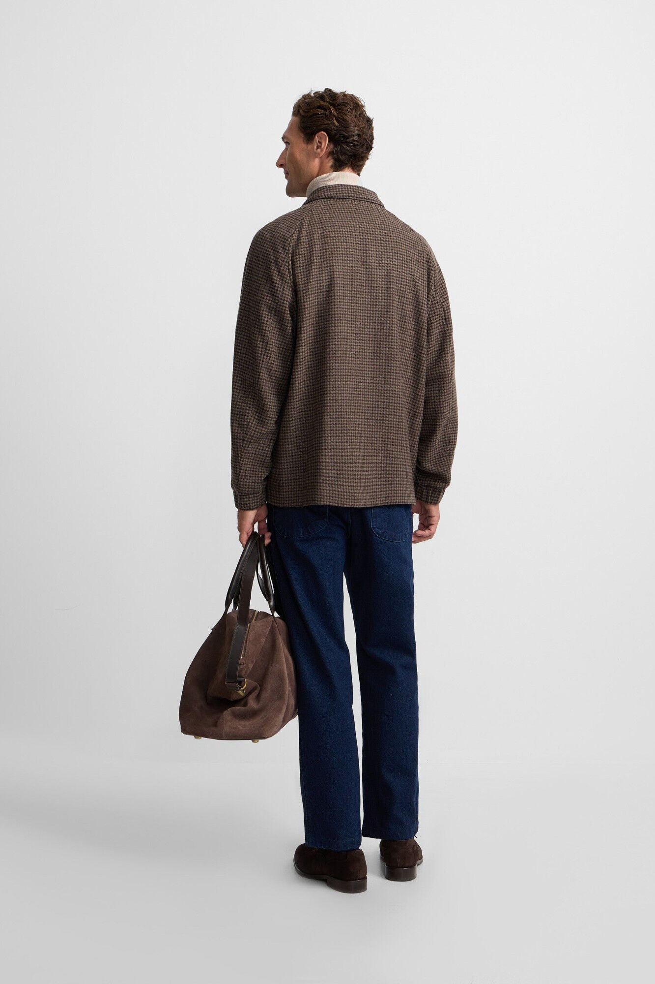 Silbon Blus&atilde;o pied-de-poule Castanho