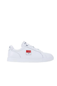 Cortefiel Casual side flag trainer White