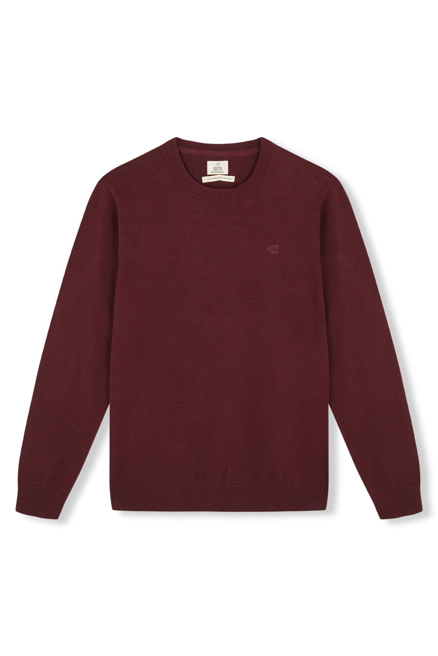 OOTO Jersey cuello redondo algod&oacute;n Granate