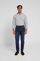 Silbon Camisa sport hunter cuadritos marino verde Azul marino