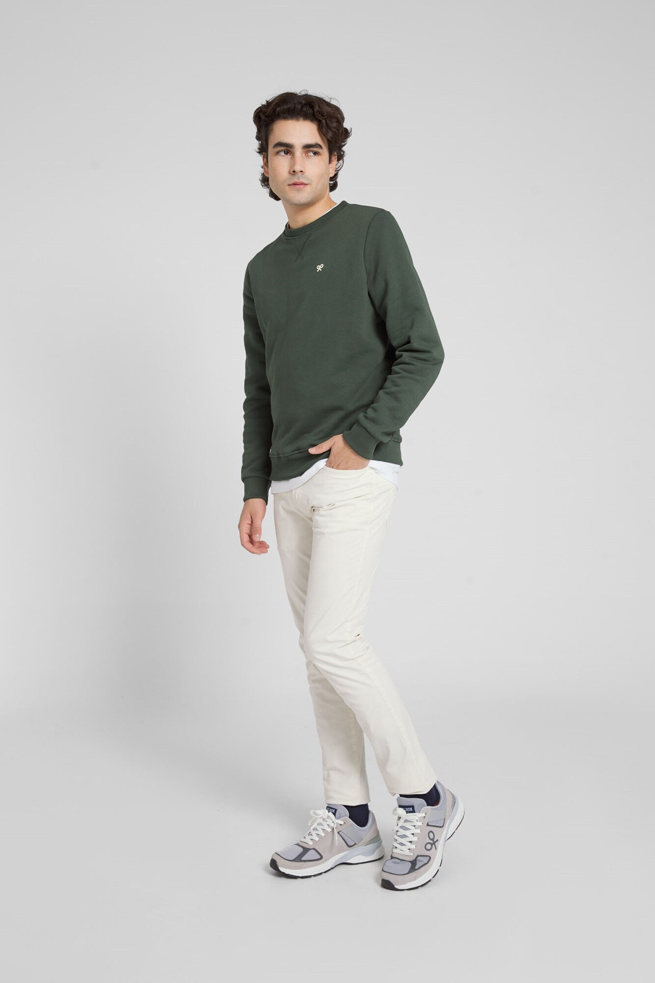 Silbon Sweatshirt raquete &eacute;tnica verde-escuro Verde