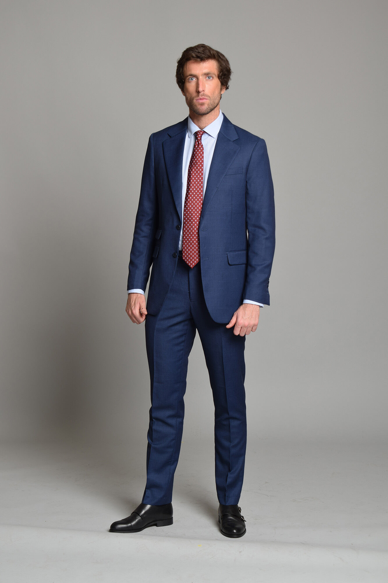 Cloking Suit Birdseye Blue British Collection Blue
