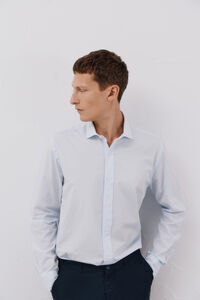 Cortefiel Micro-checkered cotton shirt