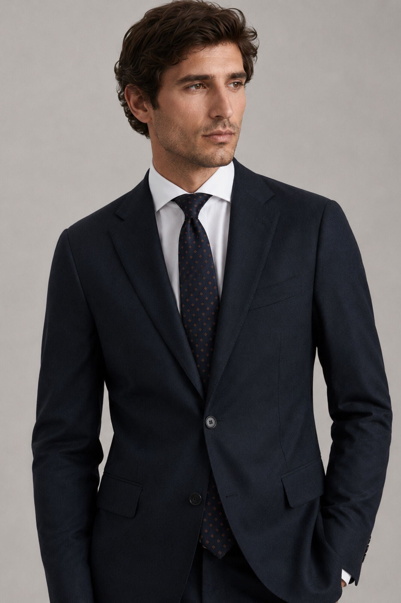 Selected 100% silk tie