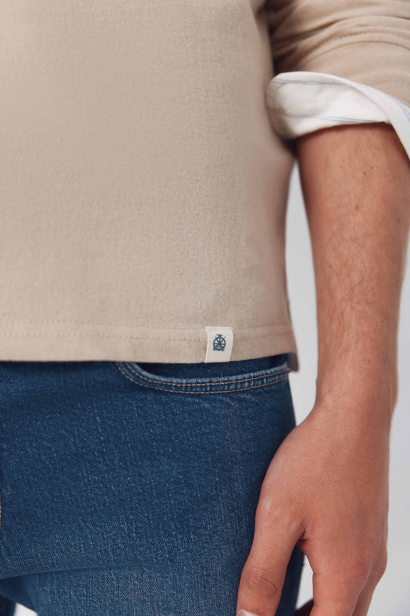 Cortefiel Rugby shirt  Beige