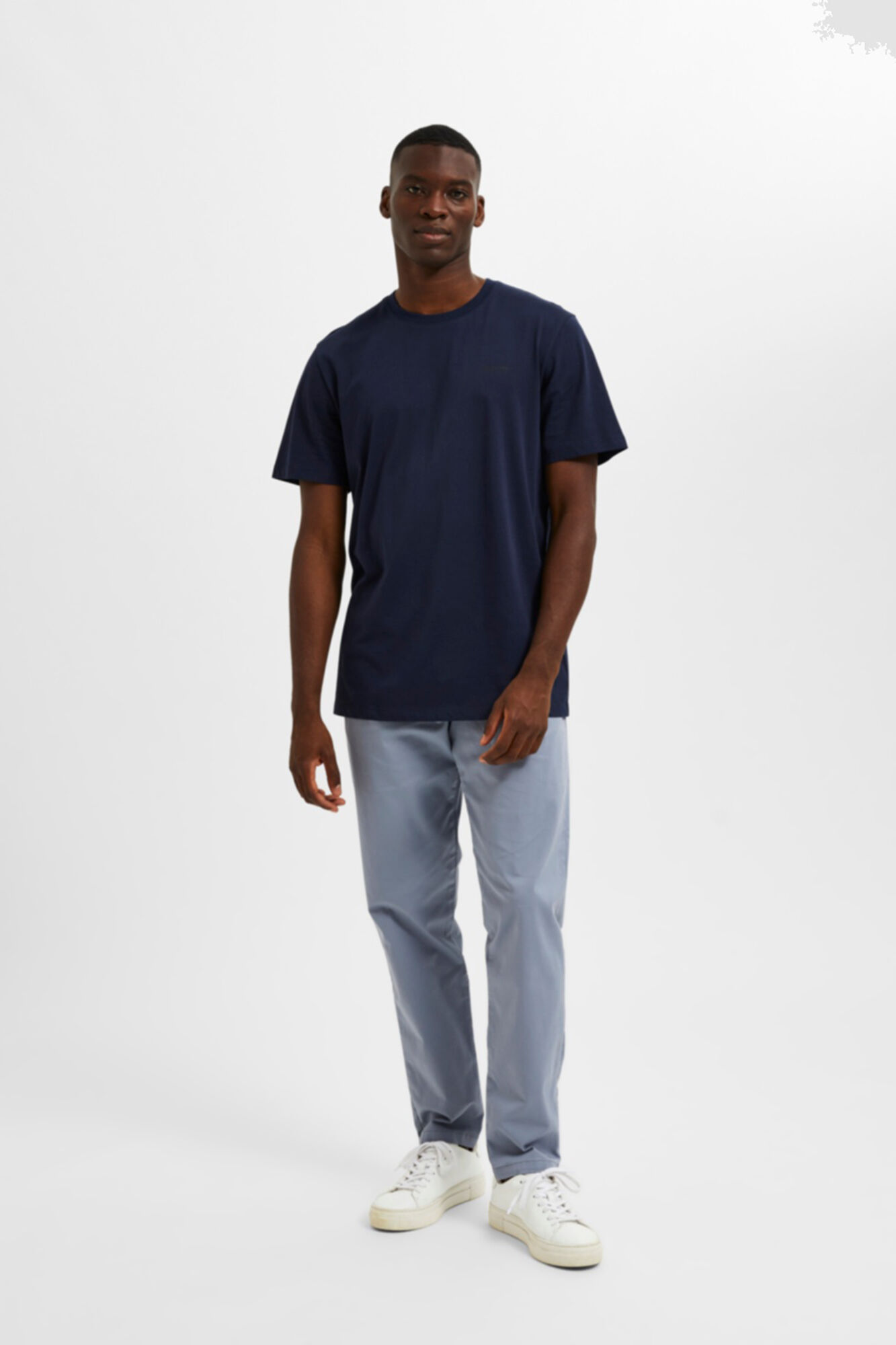 Selected Camiseta de manga corta Regular Fit Azul marino