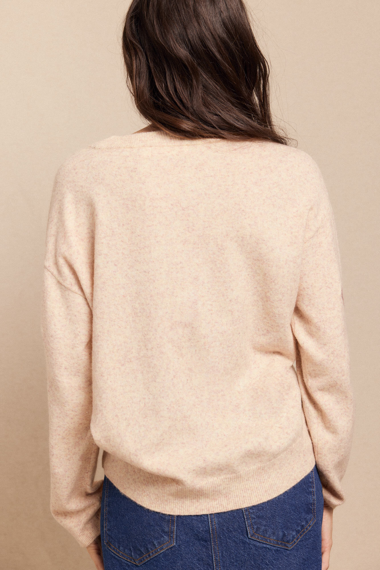 Slowlove Jersey bordado Ecru