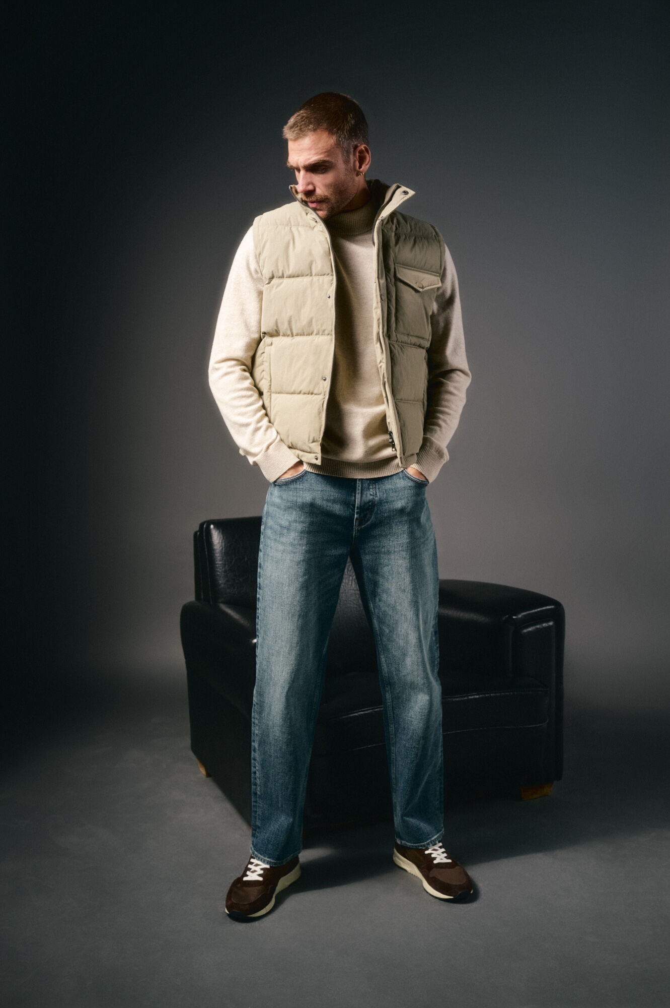 OOTO Colete acolchoado com bolso