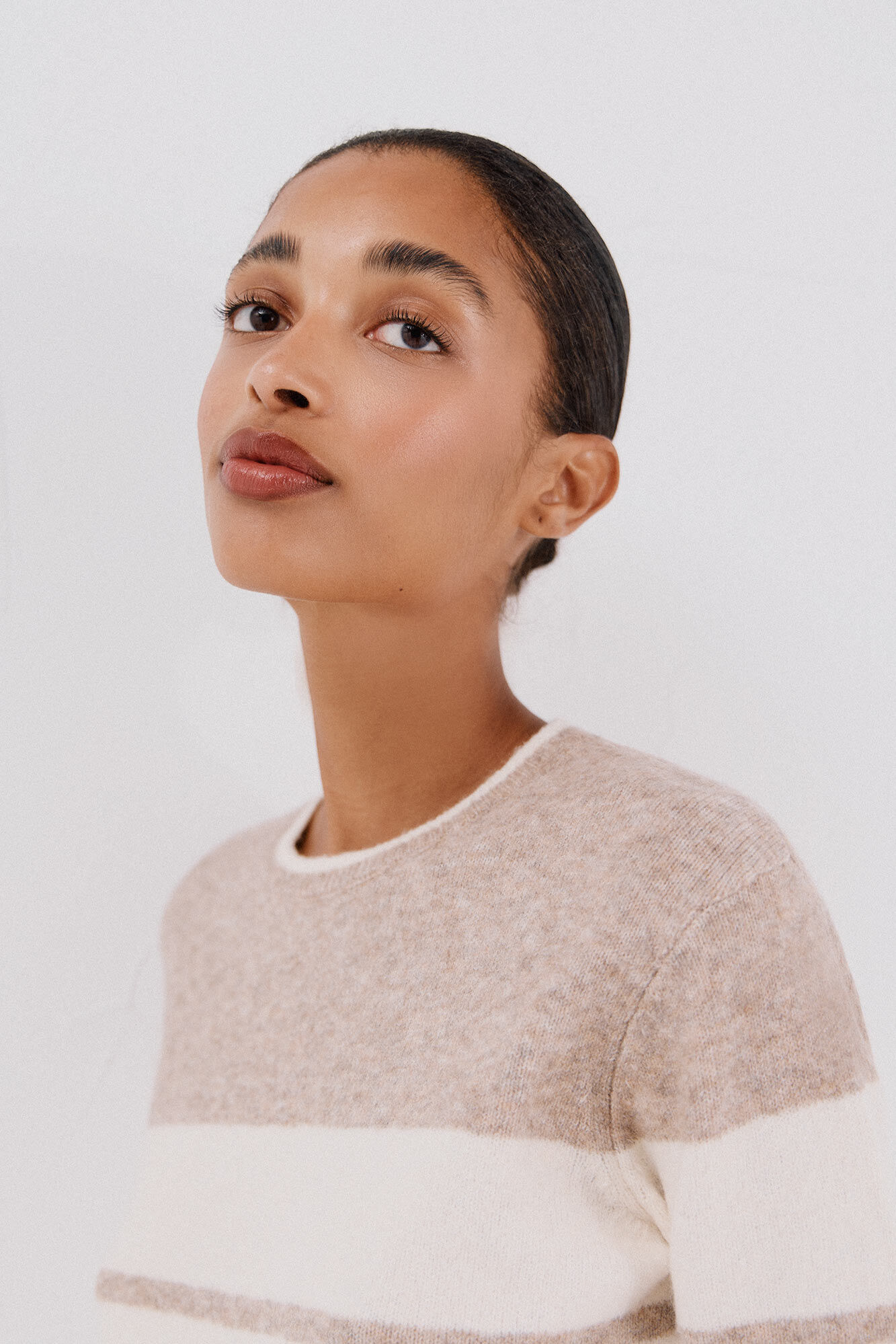 Cortefiel Soft feel jumper Beige