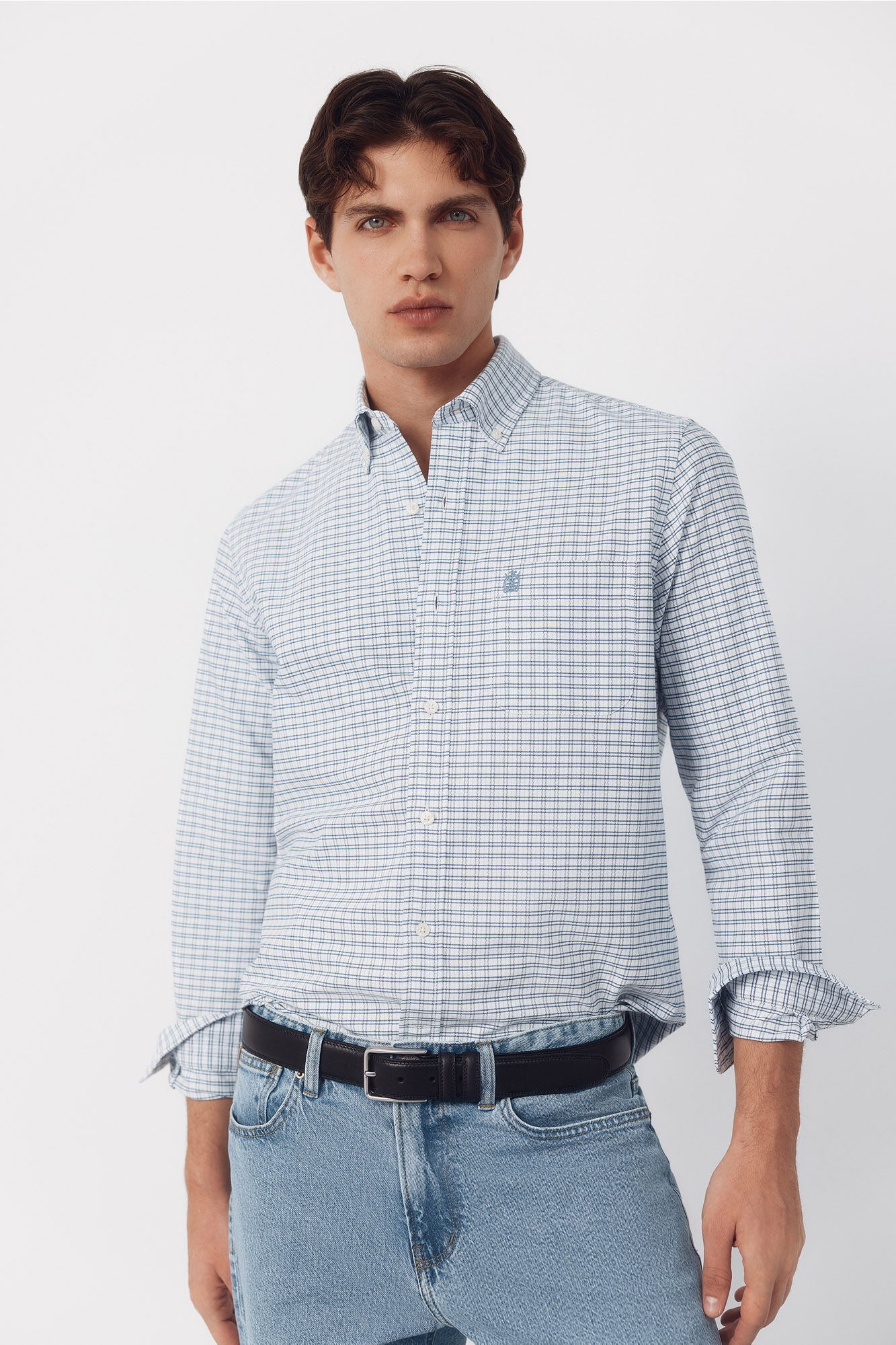 Cortefiel Camisa oxford cuadros