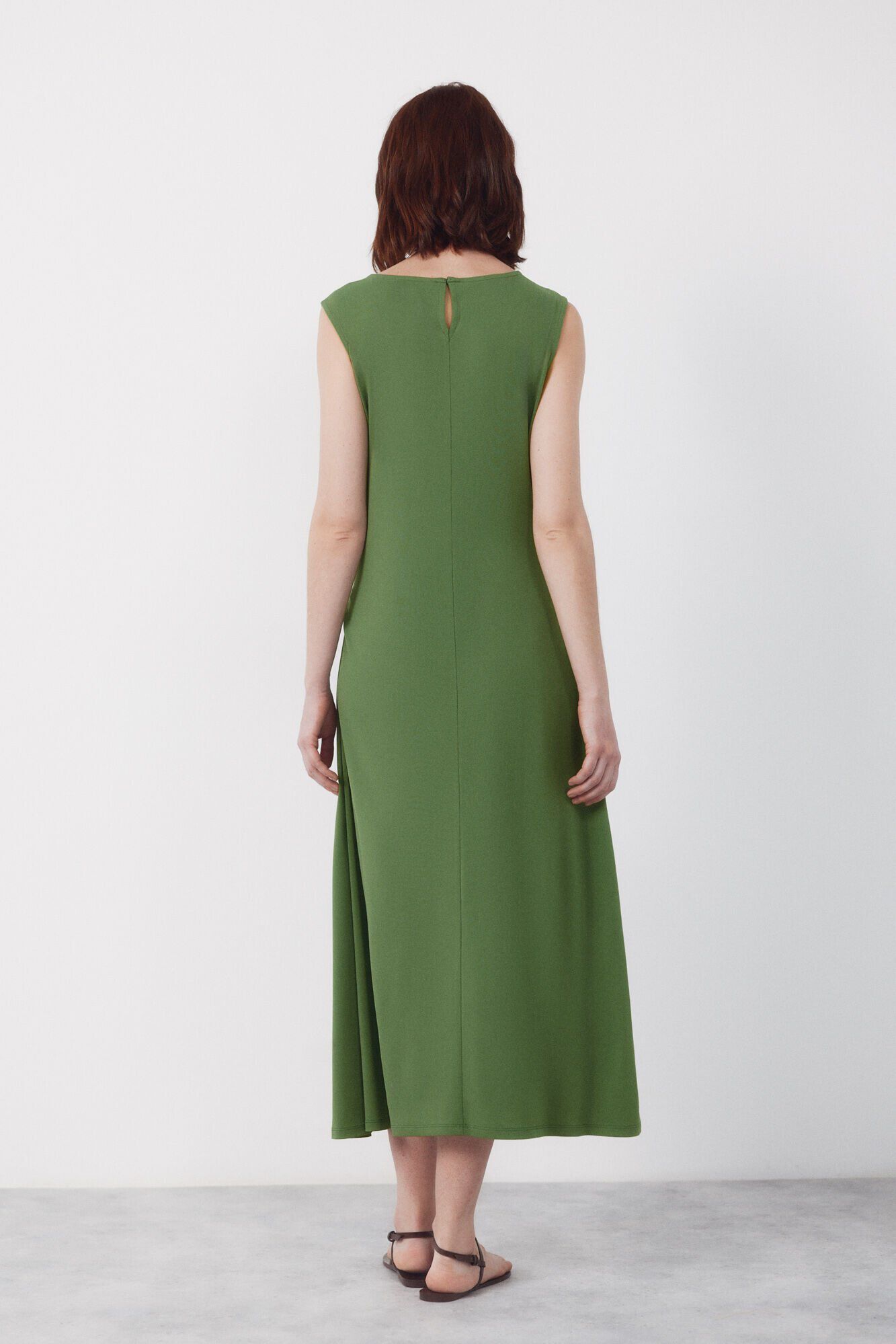Cortefiel Side knot dress Green
