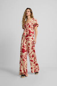 Silbon Cal&ccedil;a palazzo com estampado floral