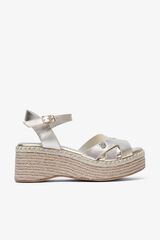 Popa Sand&aacute;lia cunha baixa senhora Karan Laminado Cinzento