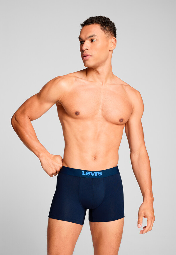 Cortefiel Pack de 2 cuecas tipo boxers Levi's de algodão  Azul