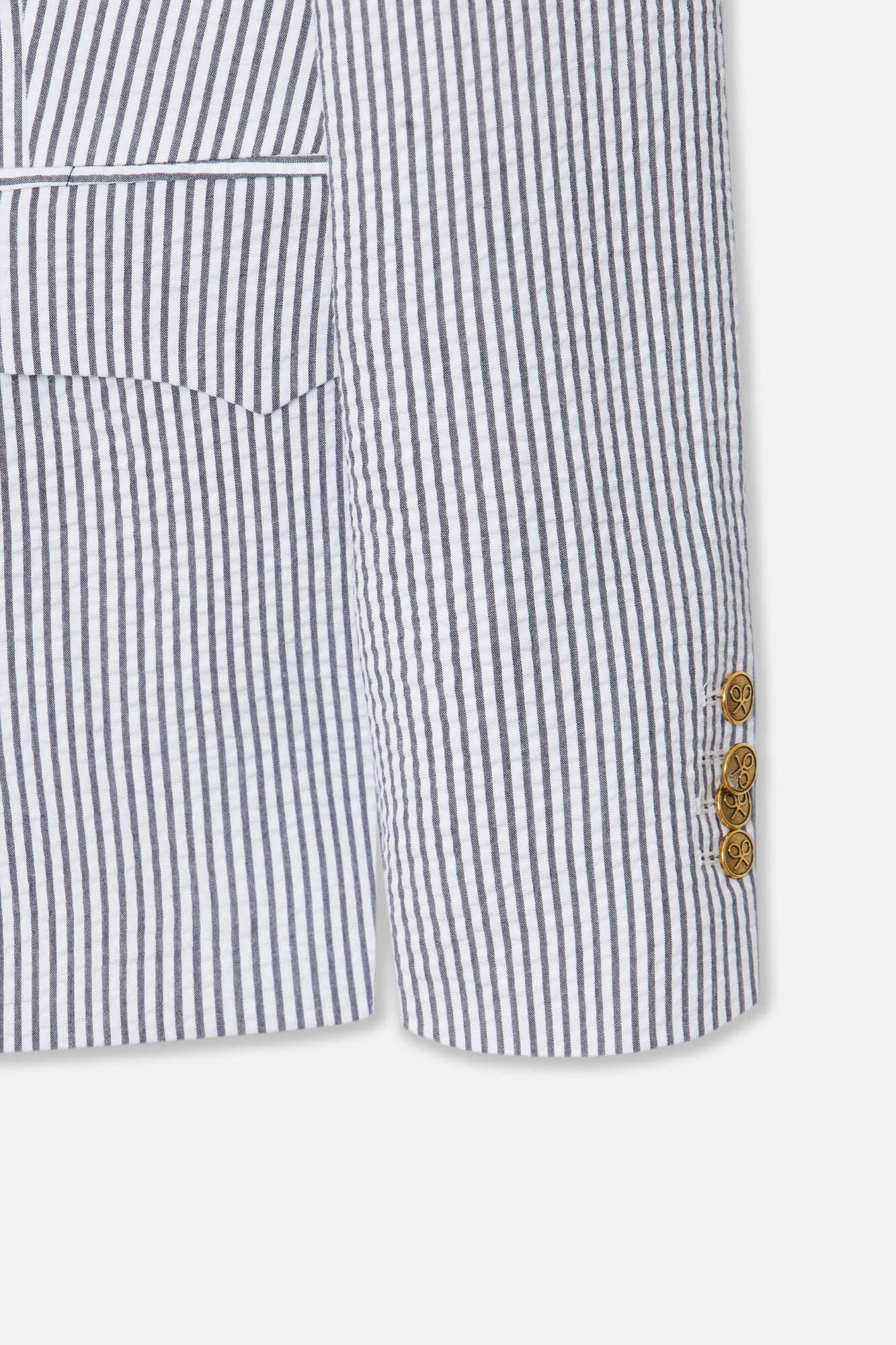 Silbon Women's double-breasted striped blazer Printed white