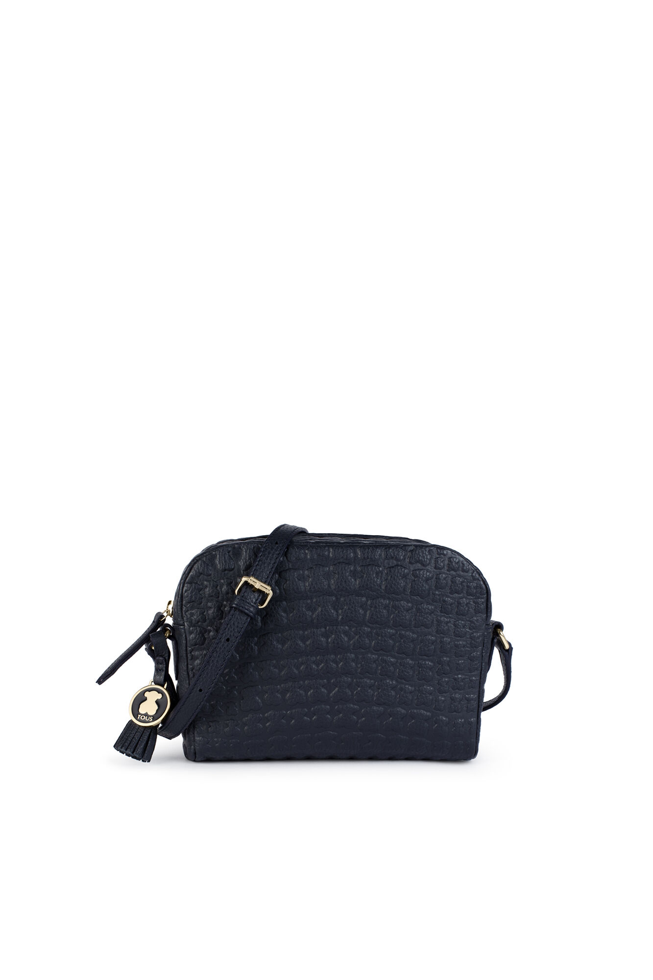 Tous Bandolera de piel azul marino Sherton Azul marino