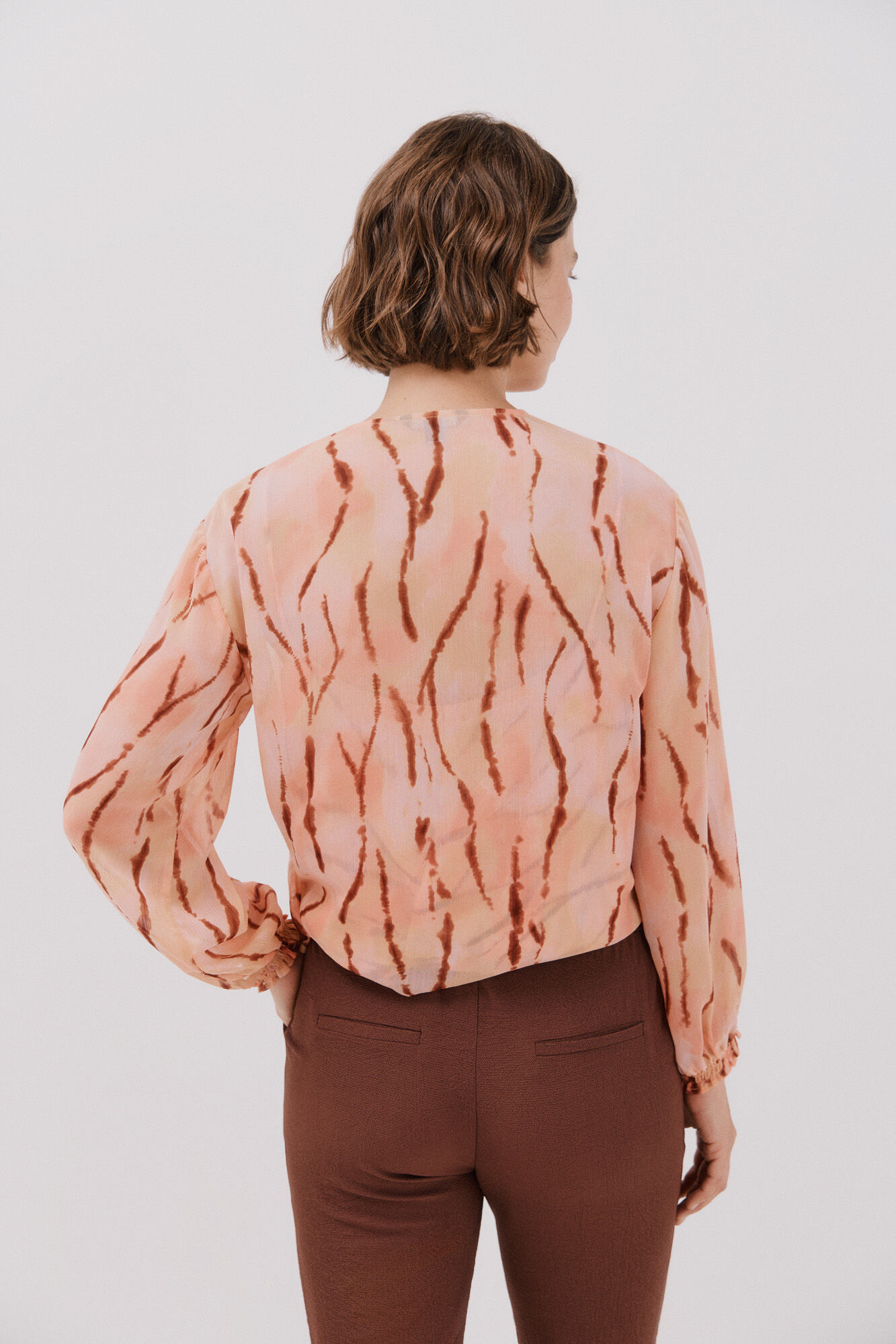 Cortefiel V-neck blouse Multicolour