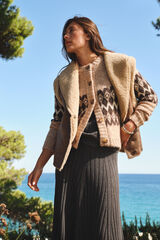 Cortefiel Positional Greek jacket Beige