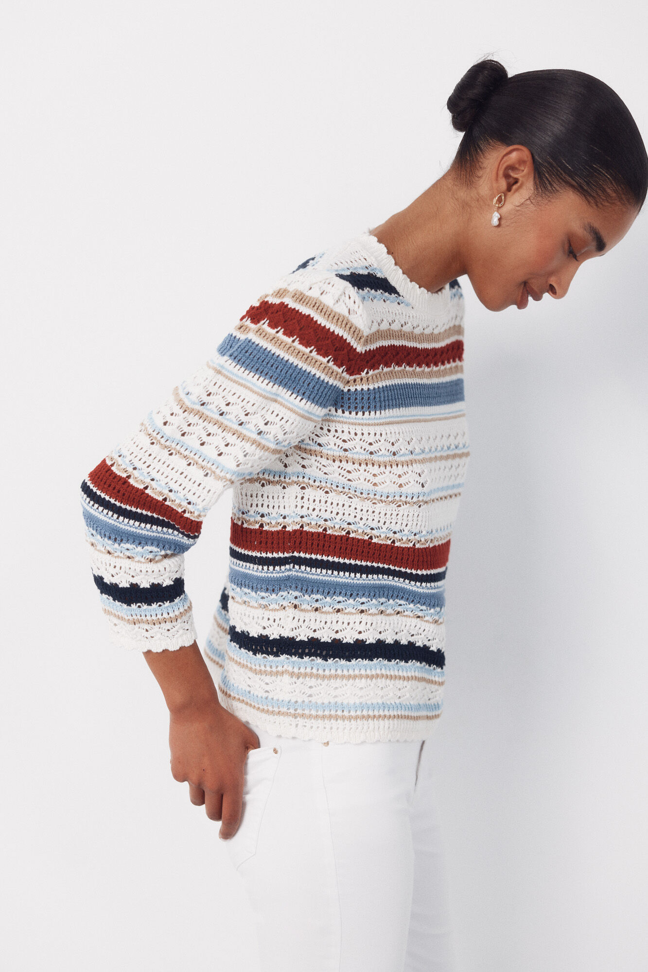 Cortefiel Multicoloured striped jumper