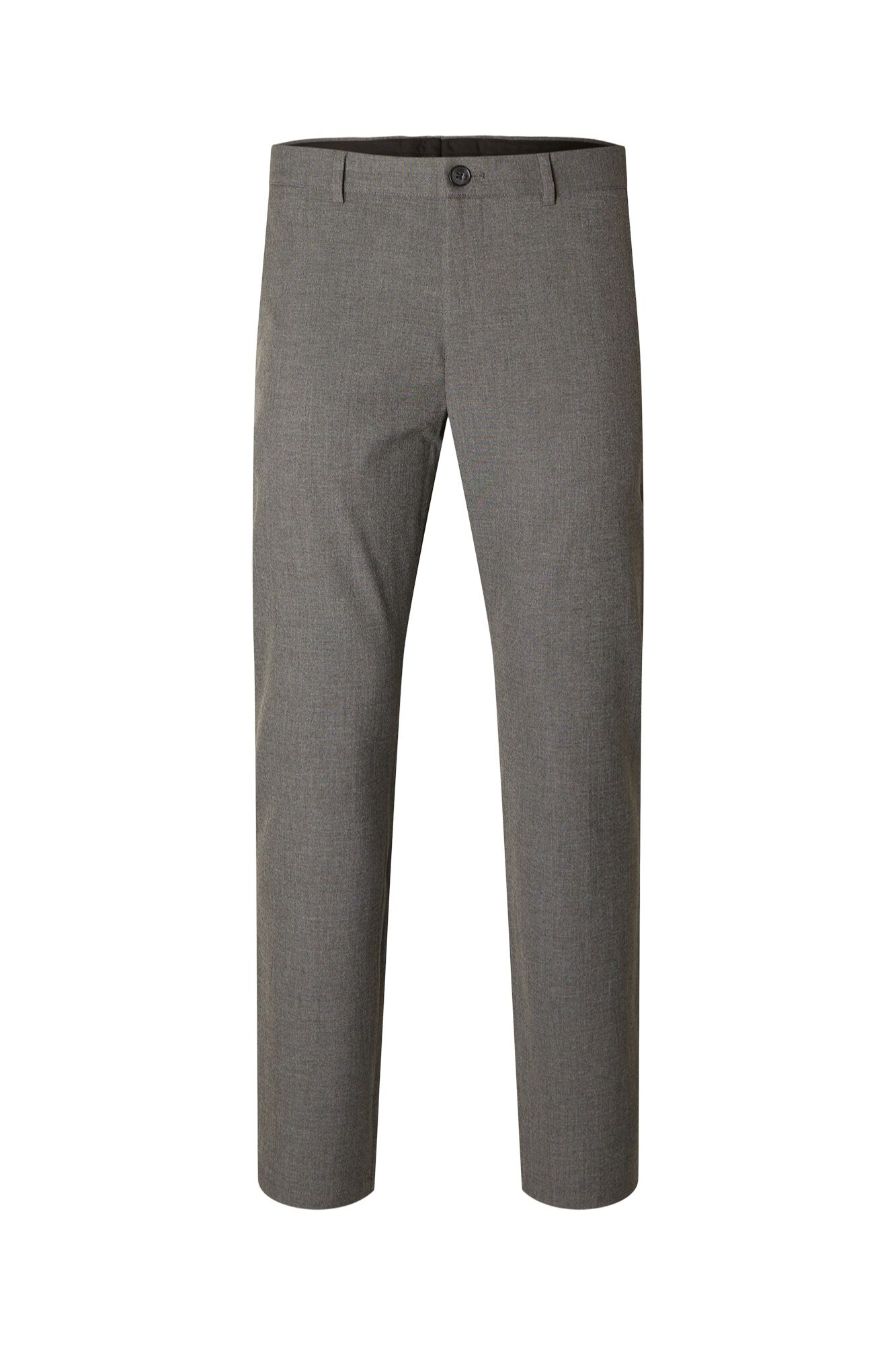 Selected Cal&ccedil;a formal Slim Fit Cinzento