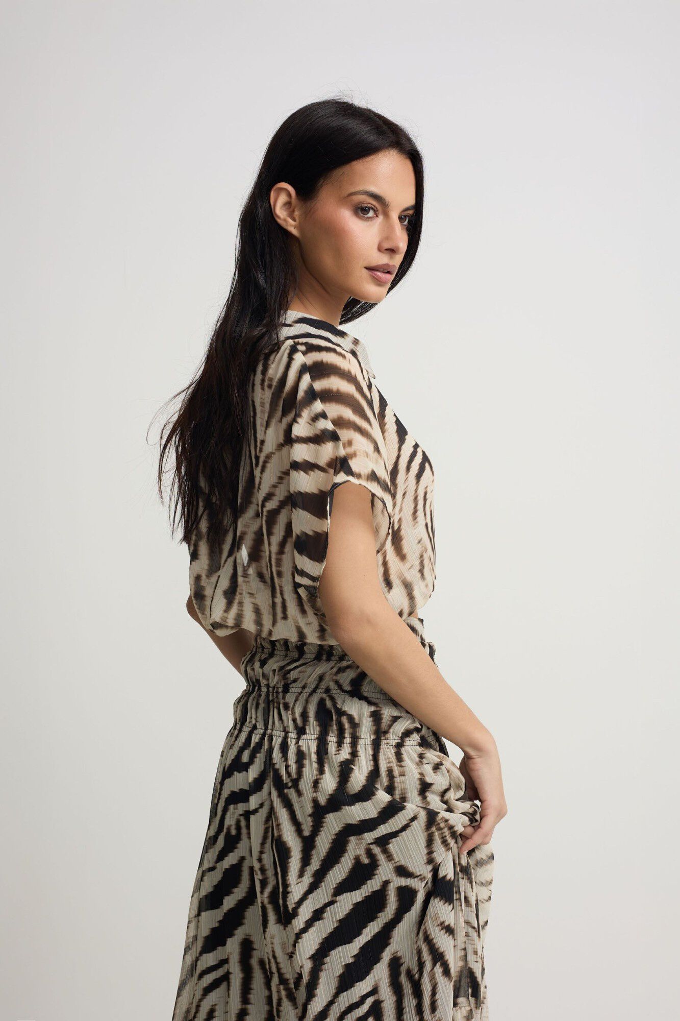 Silbon Falda larga estampado animal print