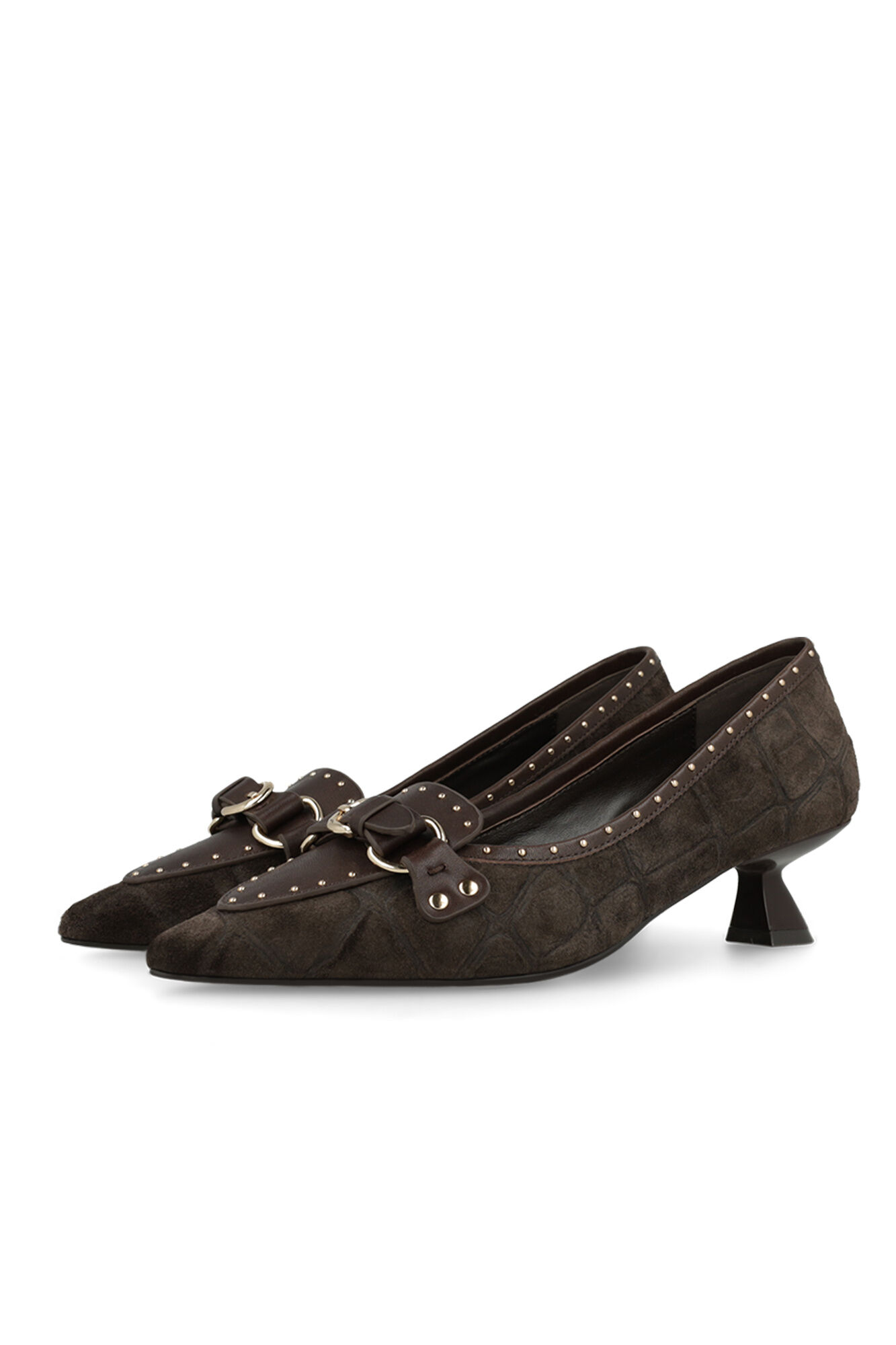 Lodi Sapatos de salto em pele gravada