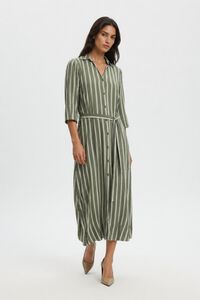 Selected Vestido comprido estampado
