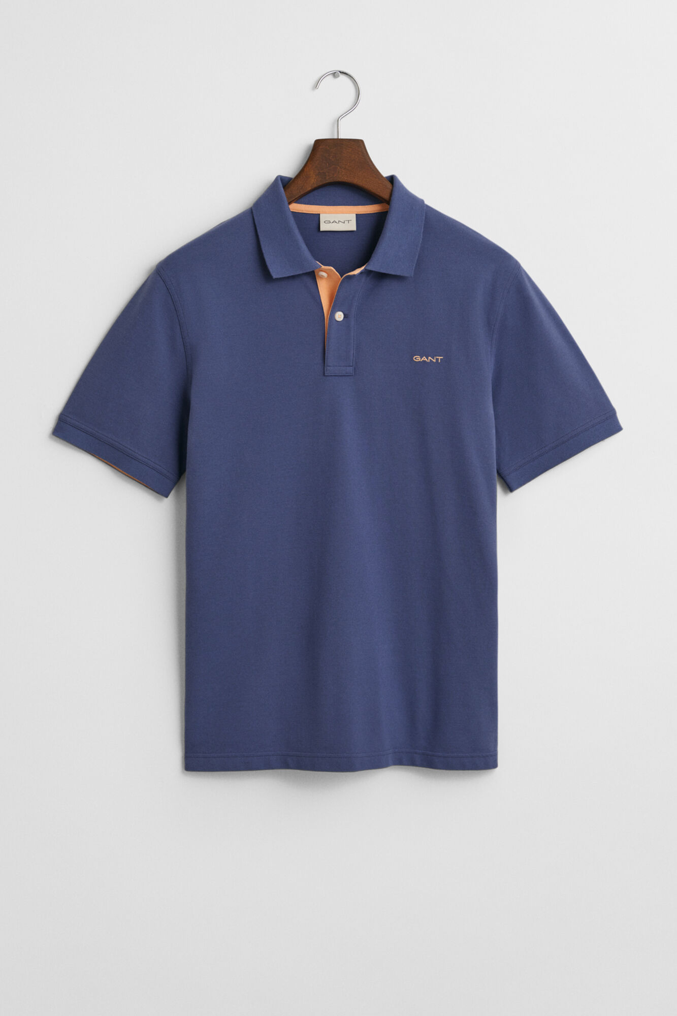 Gant Polo piqu&eacute; contrastante Azul