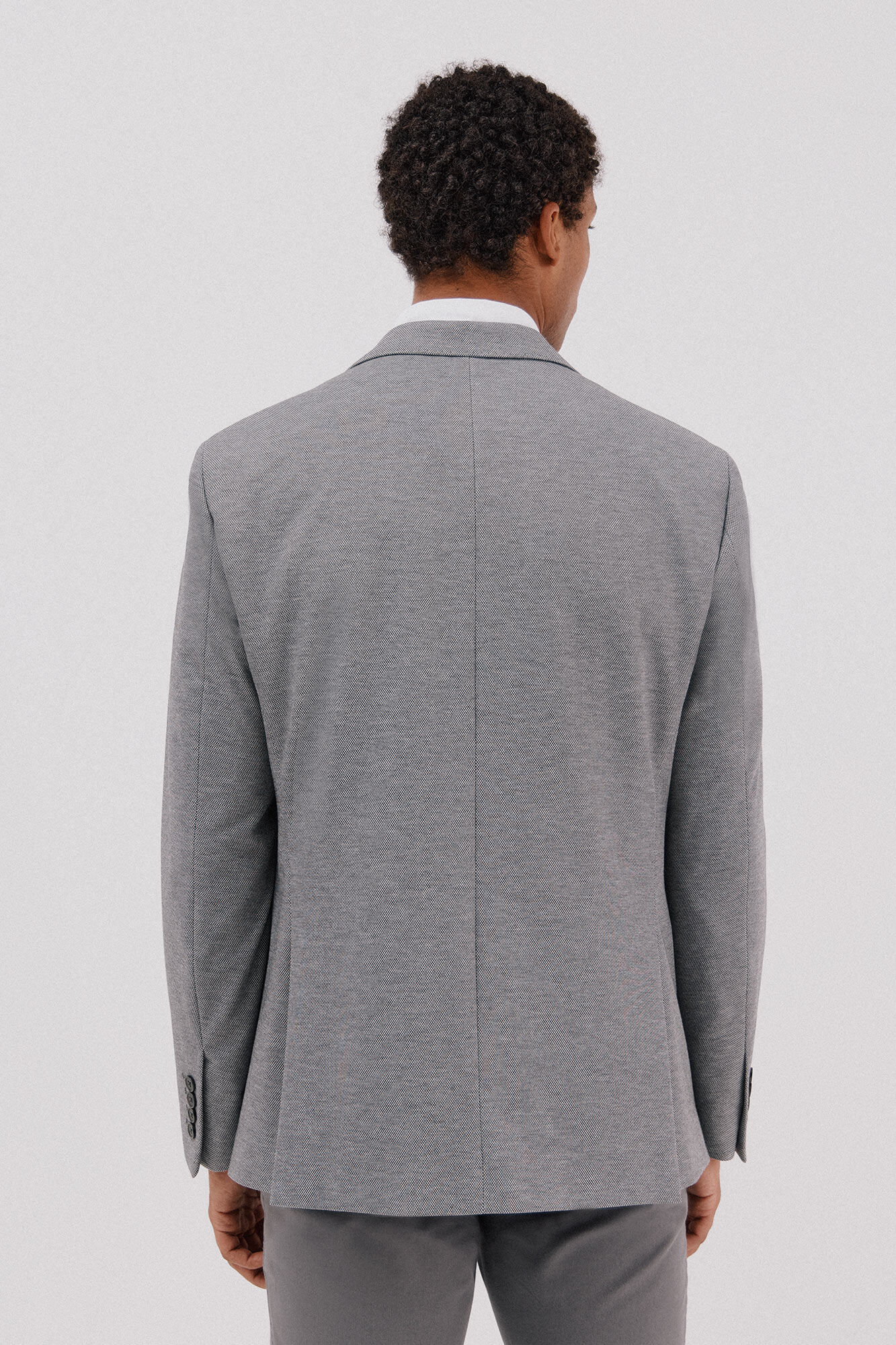 Cortefiel Blazer de malha  Cinzento