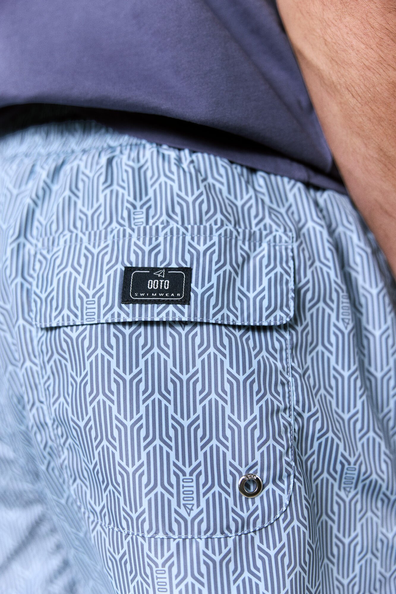 OOTO Fato de banho estampado &eacute;tnico OOTO Azul