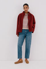 Cortefiel Greek jersey-knit sweater Beige