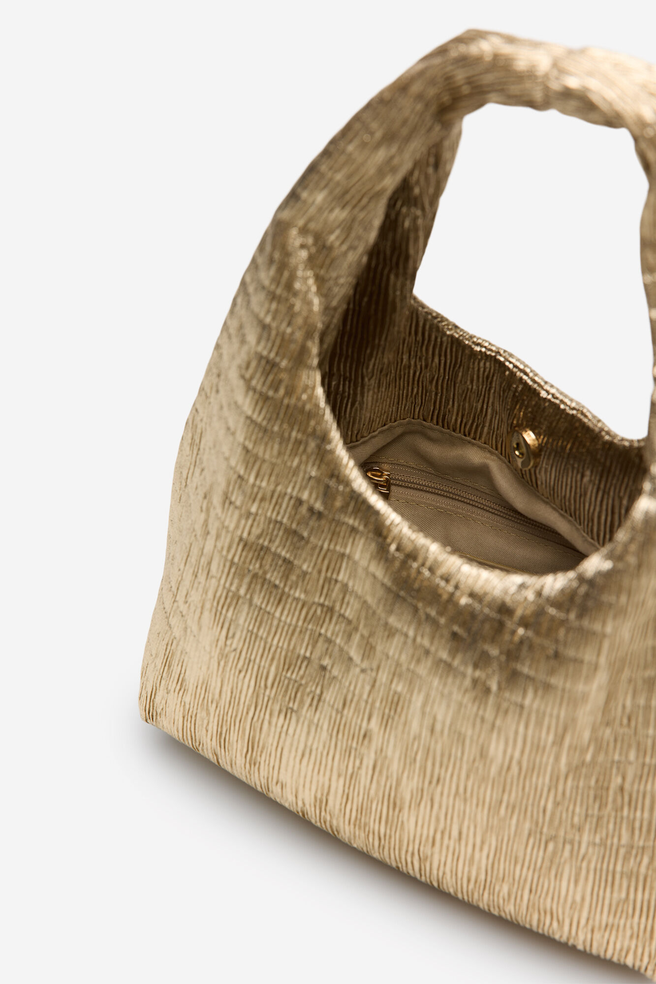 Cortefiel Mini hobo bag Gold