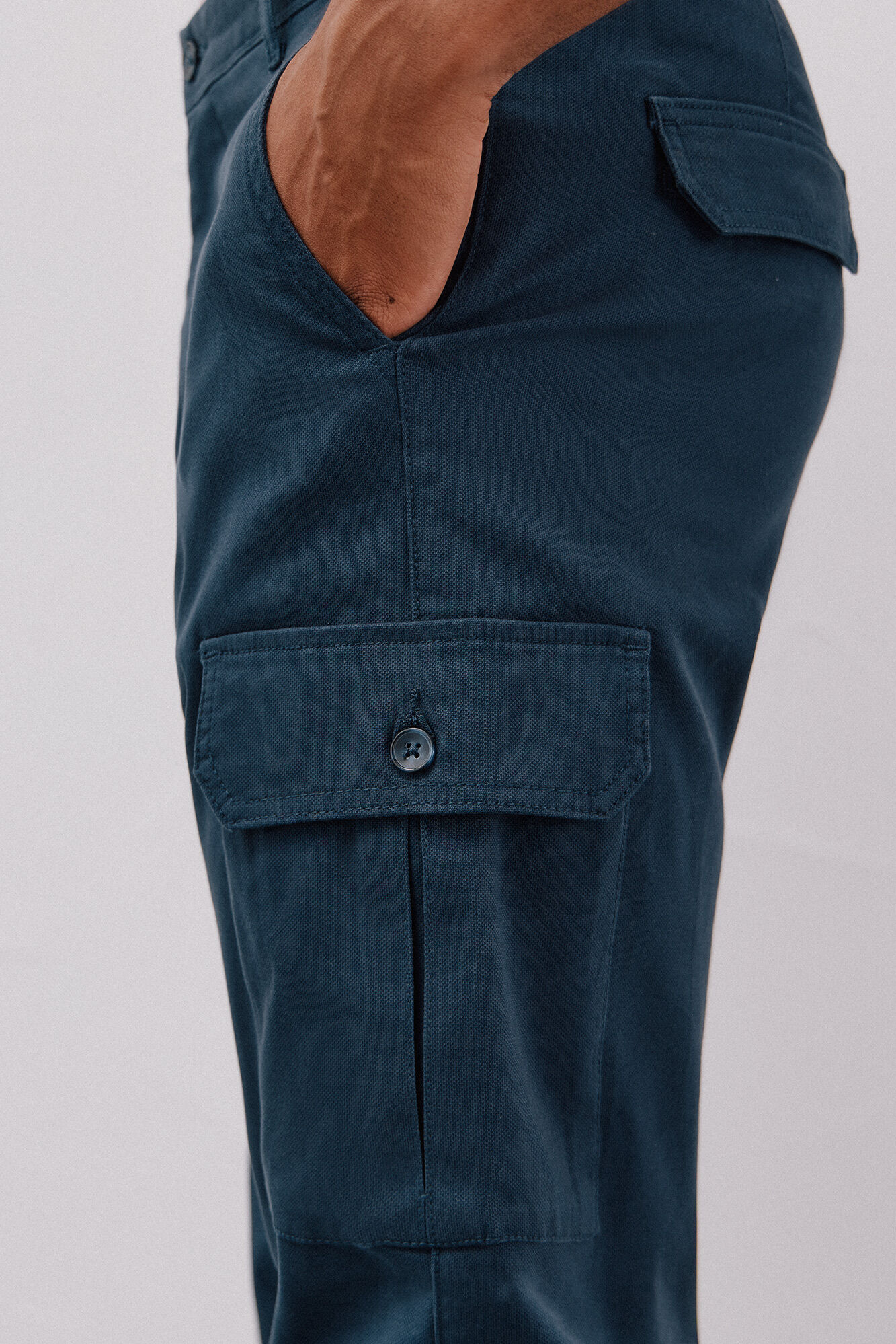 Cortefiel Pantal&oacute;n cargo ligero Azul marino