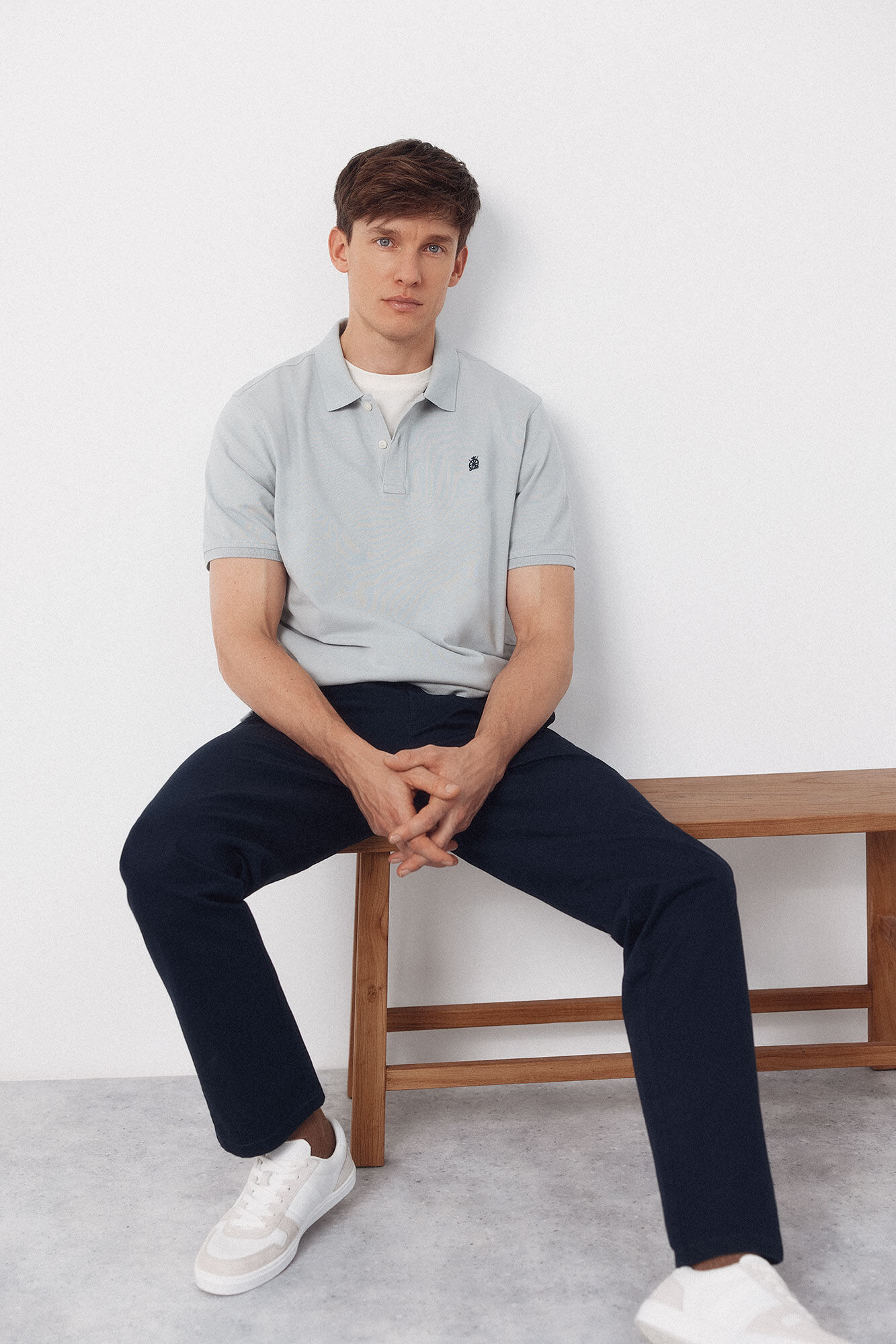 Cortefiel Piqu&eacute; basic polo shirt