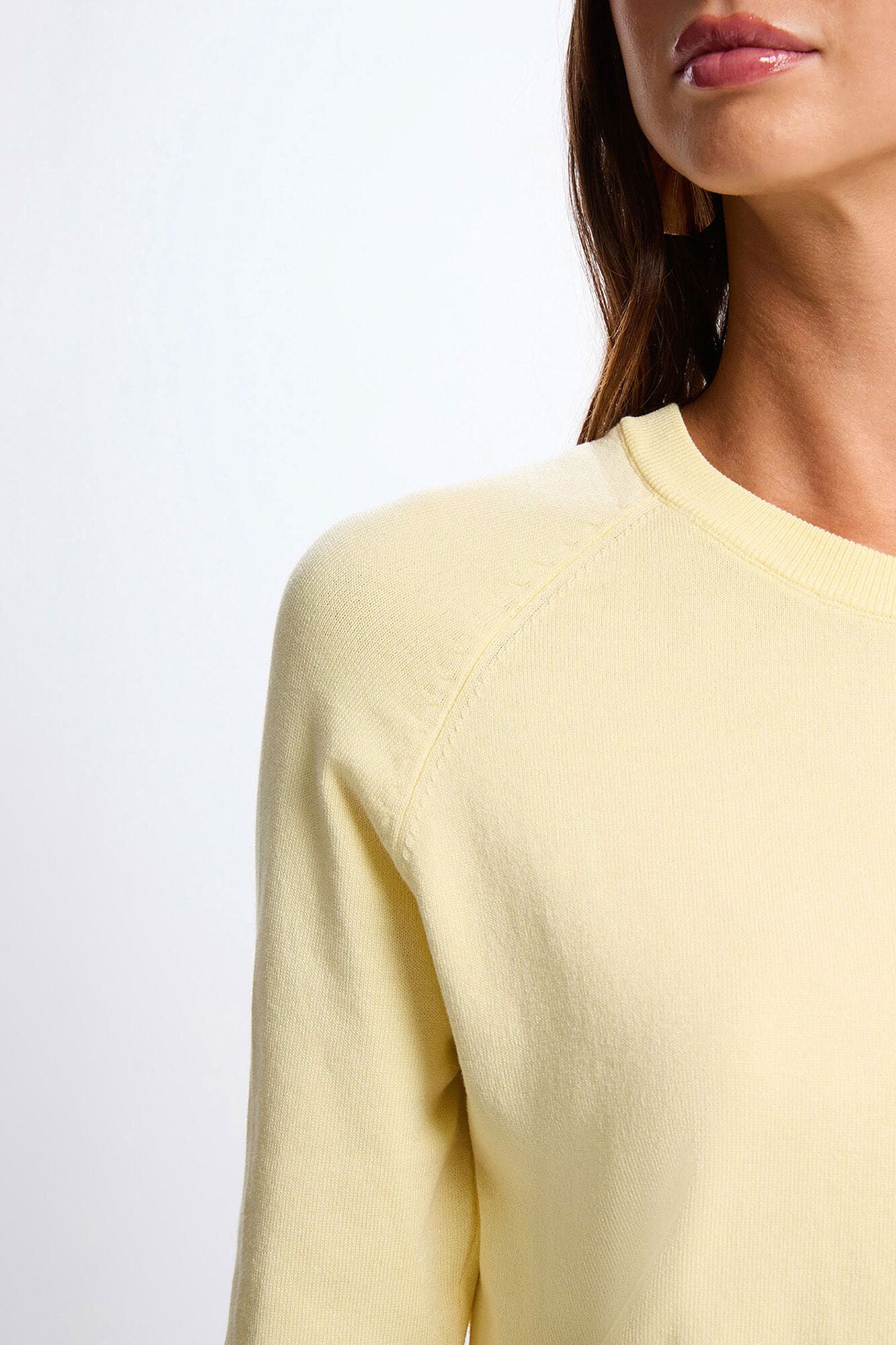Morgan Thin fitted jumper Yellow