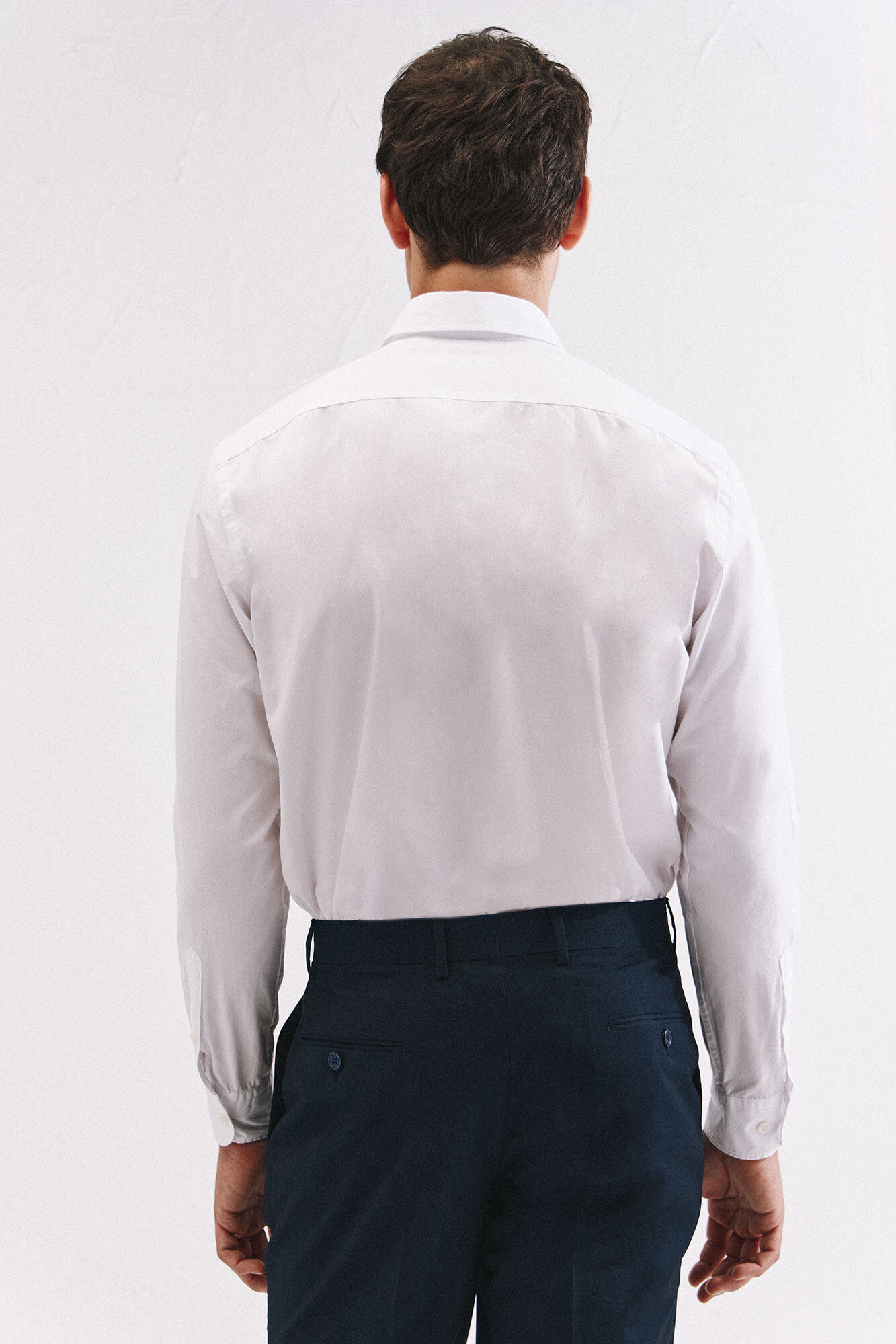 Cortefiel White cotton shirt White