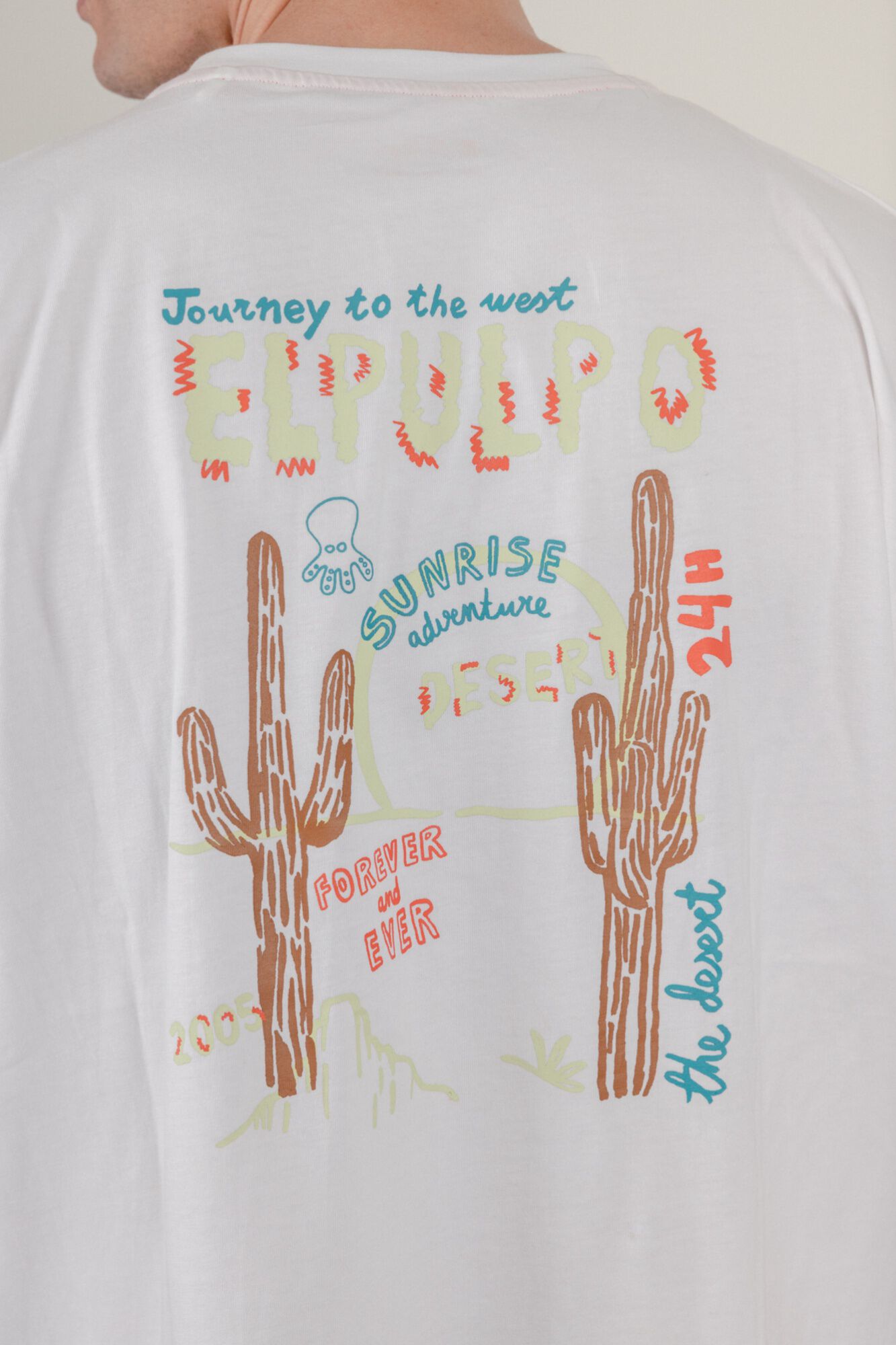 elPulpo T-shirt manga curta Branco