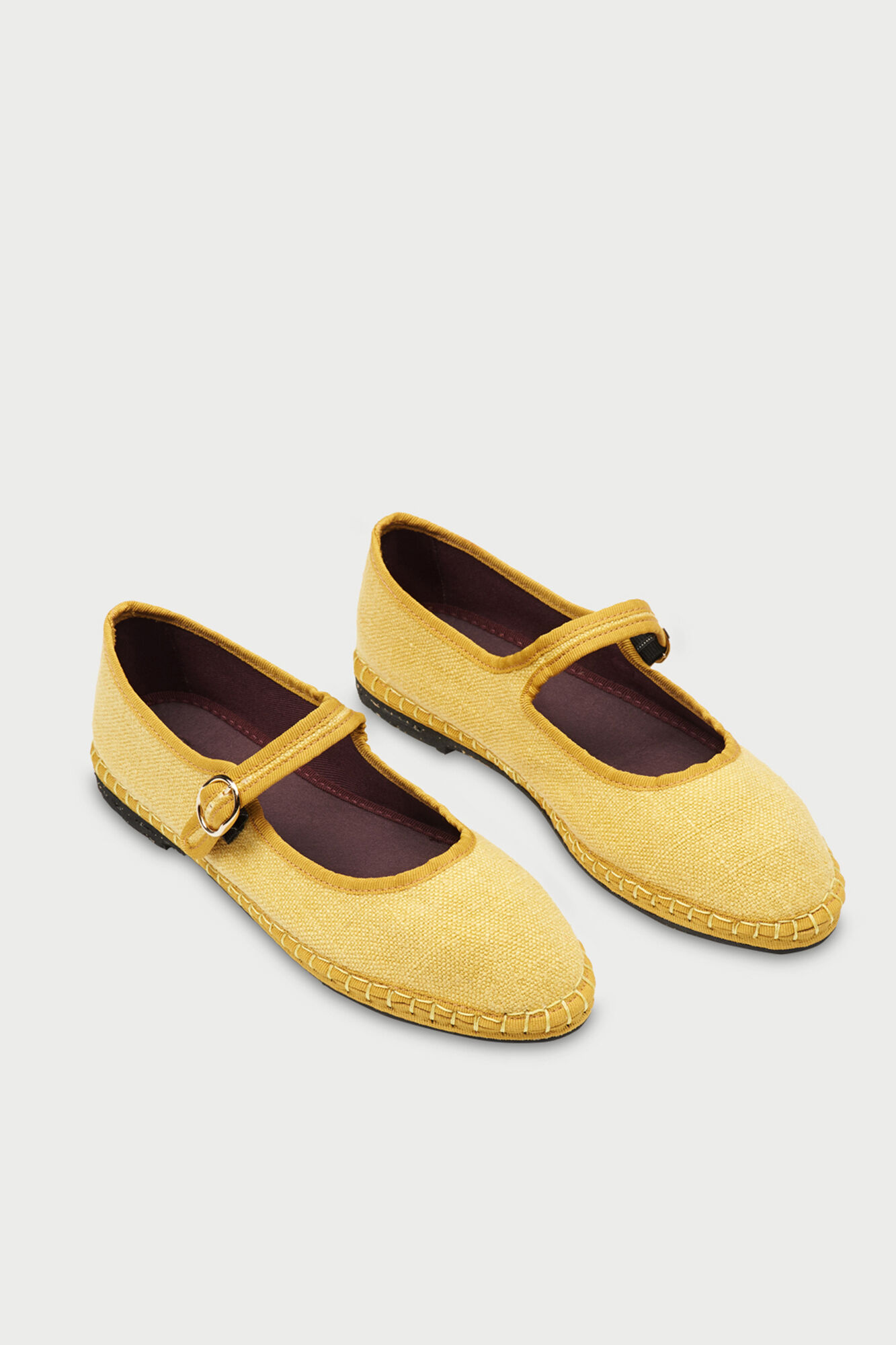 Flabelus Mercedita de lino Amarelo