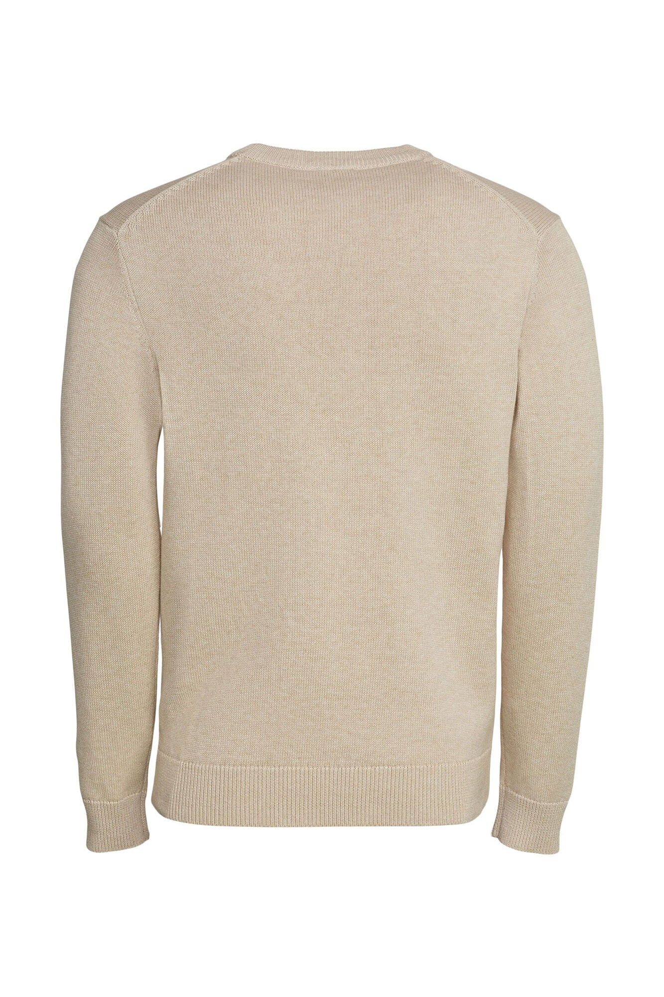 Esprit Jersey b&aacute;sico cuello redondo algod&oacute;n Beige
