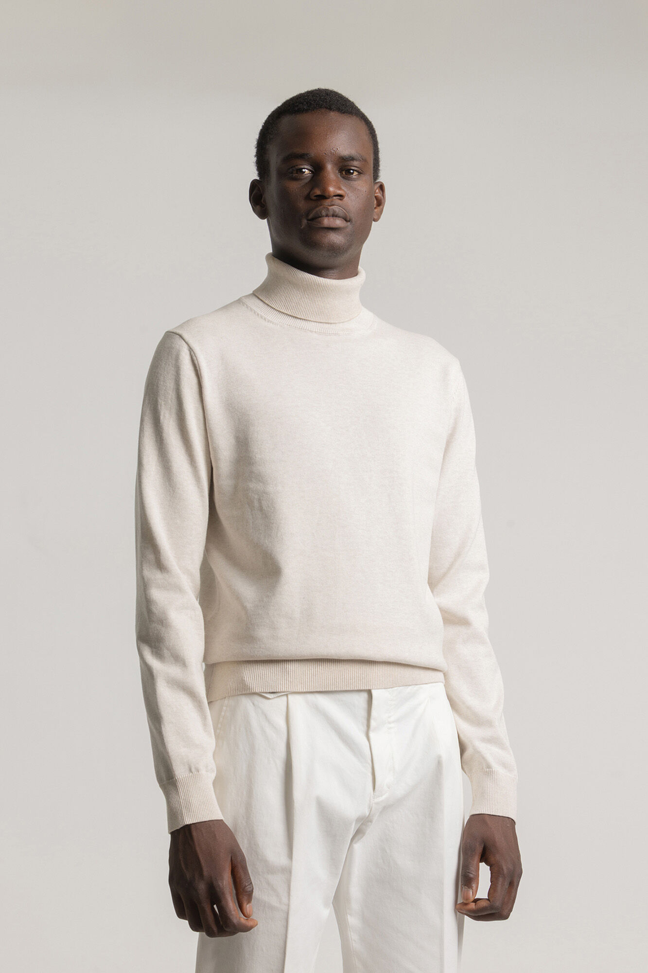 PuroEGO Camisola gola alta algod&atilde;o